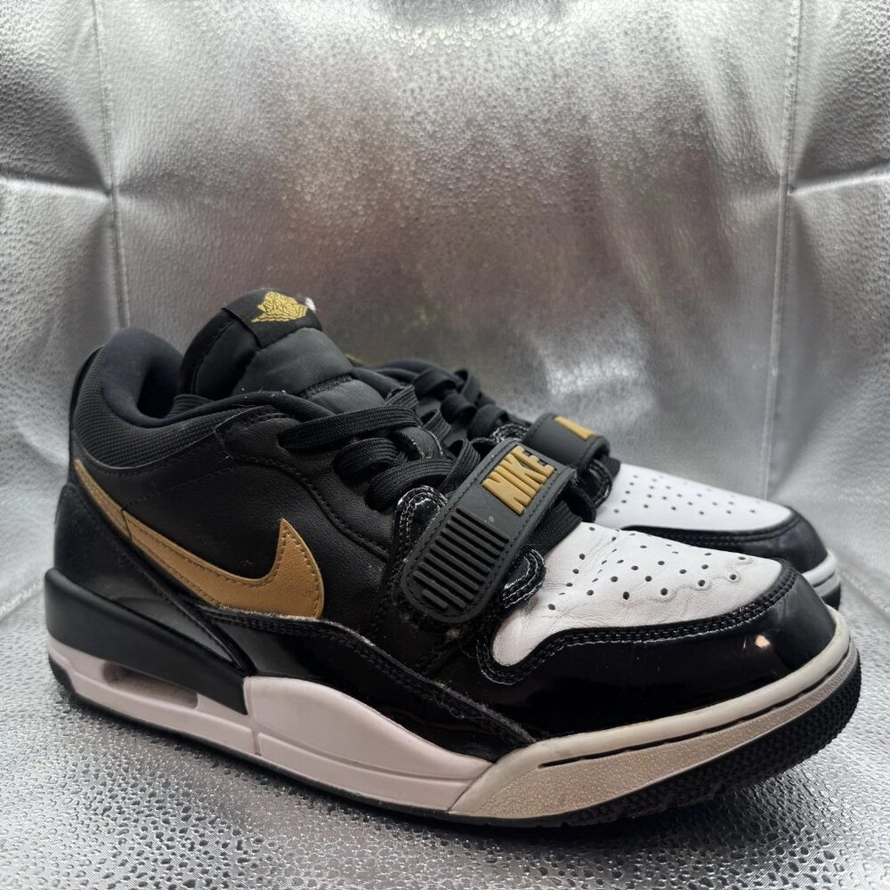 Size - 8 Nike Jordan Air Legacy 312 Black White Gold Mens Sneakers‎ CD7069-071